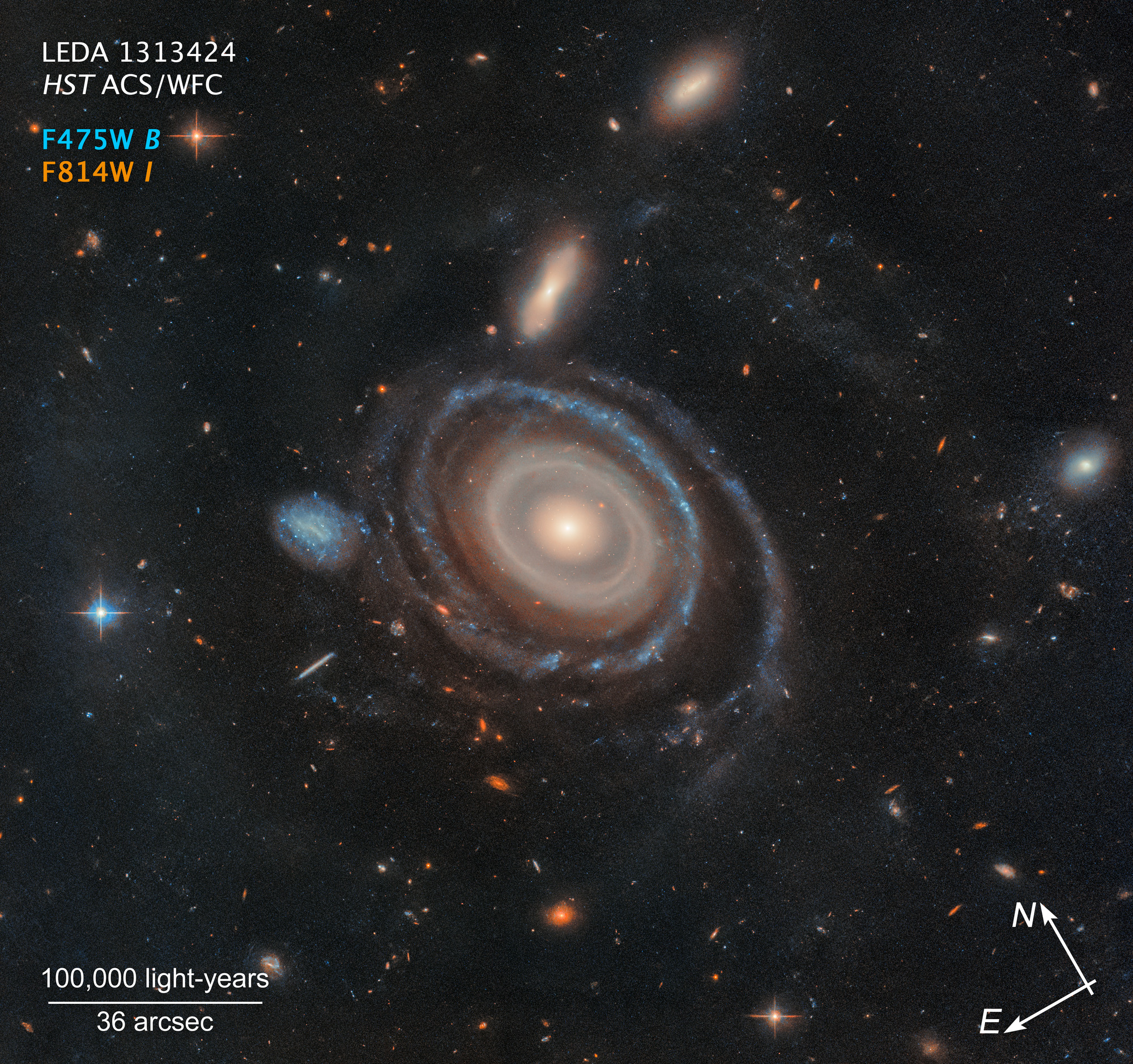 Galaxy LEDA 1313424 (Compass Image) - NASA Science